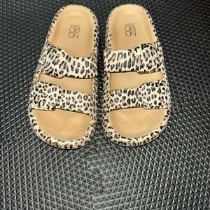 No Boundaries Leopard Print Mules